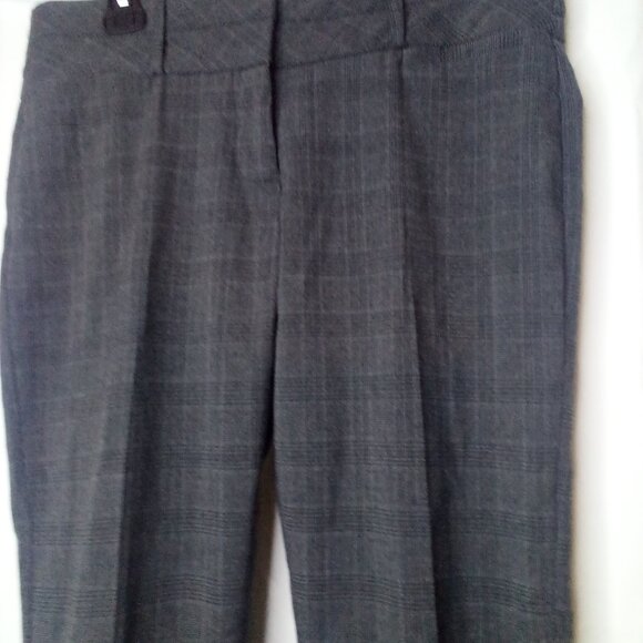 Maurices Pants Women 9 10 Career Classic Plaid Gray - Picture 8 of 14